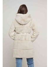 Harvard Faux Fur Coat - Birch (Rino & Pelle)